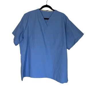 Medline sky blue scrub top size XL